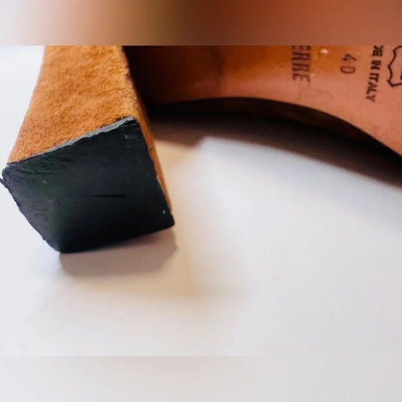 Vintage 1990s Todd Oldham Tall High Heel Suede Boots - Picture 4 of 15